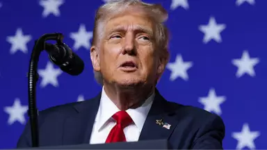 Trump claims US ‘under invasion from within’ in ‘insane’ speech to military leaders