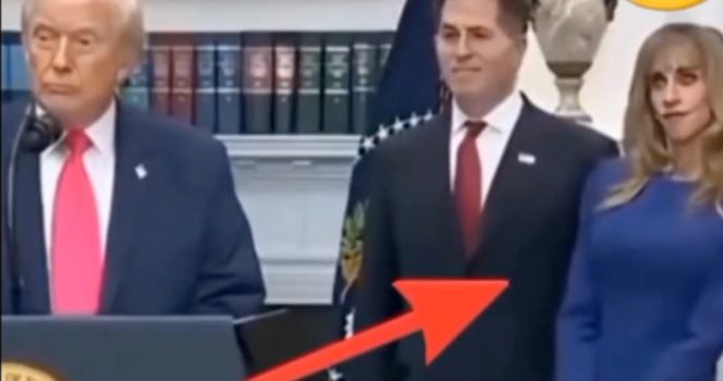 Billionaire’s ‘creepy’ moment with Trump goes viral