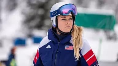 Skiing legend Lindsey Vonn screaming in pain and airlifted off mountain after crashing hard in Olympic downhill race